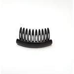  N310752NR Pente curto Tartaruga Acetato preto 2,5 x 6,0 cm 