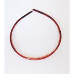 Tiara Lisa Tartaruga e Preta De Acetato 0,5cm Lg N 2475022001- 0044 