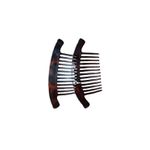 Pente tartaruga celulose 20,x 8,0 cm com 13 dentes N-30028