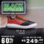 Tênis Confortável para Treinos Rx Fly - Black Orange