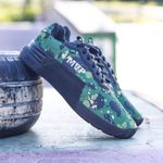 Tênis de Cross Camuflado 5x5 - Camuflado verde