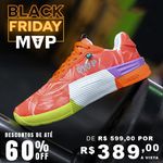 Tênis Preto para Cross 5x5 - Abstract Orange