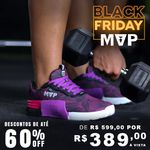 Tênis Preto para Cross 5x5 - Abstract Purple