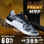 Tênis Preto para Cross 5x5 - Abstract White Black