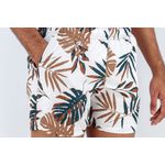 BERMUDA OGOCHI 4490003 BRANCO/MARROM/VERDE