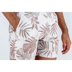 BERMUDA OGOCHI 4490003 BRANCO/MARROM CLARO