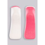 KIT C/2 MEIA LUPO 2835 BRANCO/ROSA