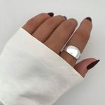 ANEL SINETE LISO PRATA 925