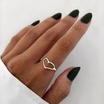 ANEL CORAÇÃO VAZADO PRATA 925