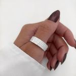 ANEL ORAÇÃO PAI NOSSO CRUZ PRATA 925