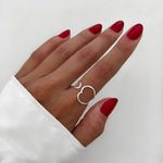 ANEL CORAÇÃO REGULÁVEL PRATA 925