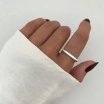 ANEL QUADRADO PRATA 925