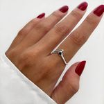 ANEL ZIRCÔNIA ONIX PRATA 925