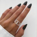 ANEL CORAÇÃO DUPLO VAZADO PRATA 925