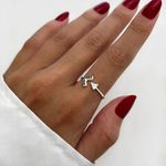 ANEL REGULÁVEL ZIRCÔNIA CRISTAL E PRETO PRATA 925