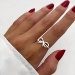 ANEL LAÇO LISO PRATA 925