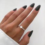 ANEL SOLITÁRIO ZIRCÔNIA CRISTAL PRATA 925