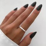 ANEL LISO BOLINHAS PRATA 925