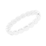 ANEL LISO BOLINHAS PRATA 925