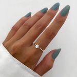 ANEL LISO LETRA B PRATA 925