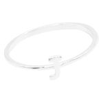 ANEL LISO LETRA J PRATA 925