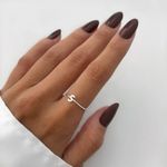 ANEL LISO LETRA S PRATA 925 