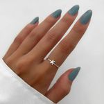 ANEL LISO LETRA X PRATA 925