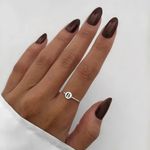 ANEL REDONDO LETRA B PRATA 925