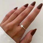 ANEL REDONDO LETRA I PRATA 925