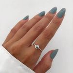 ANEL REDONDO LETRA Q PRATA 925