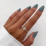 ANEL REDONDO LETRA W PRATA 925 