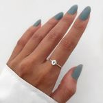 ANEL REDONDO LETRA Y PRATA 925