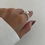 ANEL SOLITÁRIO YOU&ME CORAÇÃO ZIRCÔNIA CRISTAL