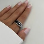 ANEL MASCULINO TRABALHADO PRATA 925