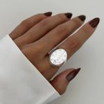 ANEL NOSSA SENHORA ZIRCÔNIA CRISTAL PRATA 925