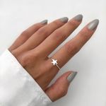 ANEL ESTRELA LISA PRATA 925