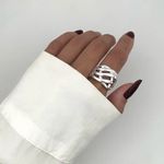 ANEL TRANÇADO PRATA 925