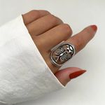 ANEL INDIANO BORBOLETA PRATA 925