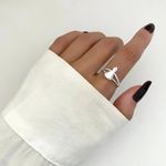 ANEL NOSSA SENHORA APARECIDA ZIRCÔNIA CRISTAL PRATA 925