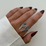 ANEL REGULÁVEL ASA INDIANO COM MARCASSITA PRATA 925