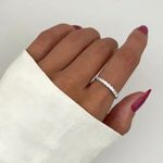 ANEL APARADOR ZIRCÔNIA CRISTAL PRATA 925