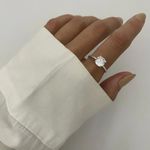 ANEL SOLITÁRIO ZIRCÔNIA CRISTAL PRATA 925