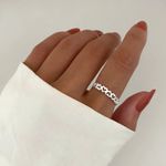 ANEL ARO CORAÇÕES VAZADOS PRATA 925