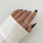 ANEL ARO LISO PRATA 925