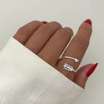 ANEL REGULÁVEL FLECHA PRATA 925