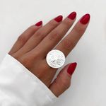 ANEL REDONDO ÁRVORE DA VIDA PRATA CLARA PRATA 925