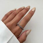 ANEL ENVELHECIDO PEDRA MARCASSITA PRATA 925