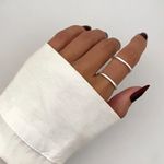 ANEL X 2 EM 1 PRATA 925