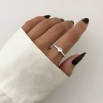 ANEL CORAÇÃO ZIRCÔNIA CRISTAL PRATA 925