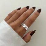 ANEL ARO TRABALHADO PRATA 925